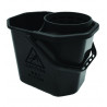 Seau unibac 12L noir avec cône d'essorage Seau unibac 12L noir avec cône d'essorage