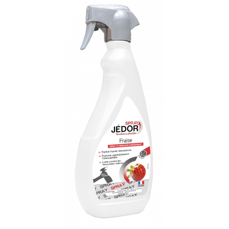 JEDOR- Spray désodorisant Fraise 500ml JEDOR- Spray désodorisant Fraise 500ml